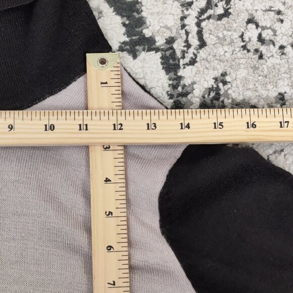 Laura Women's Tunic Sweater Cowl Neck Colorblock Size Medium Wool Winter - Picture 5 of 7